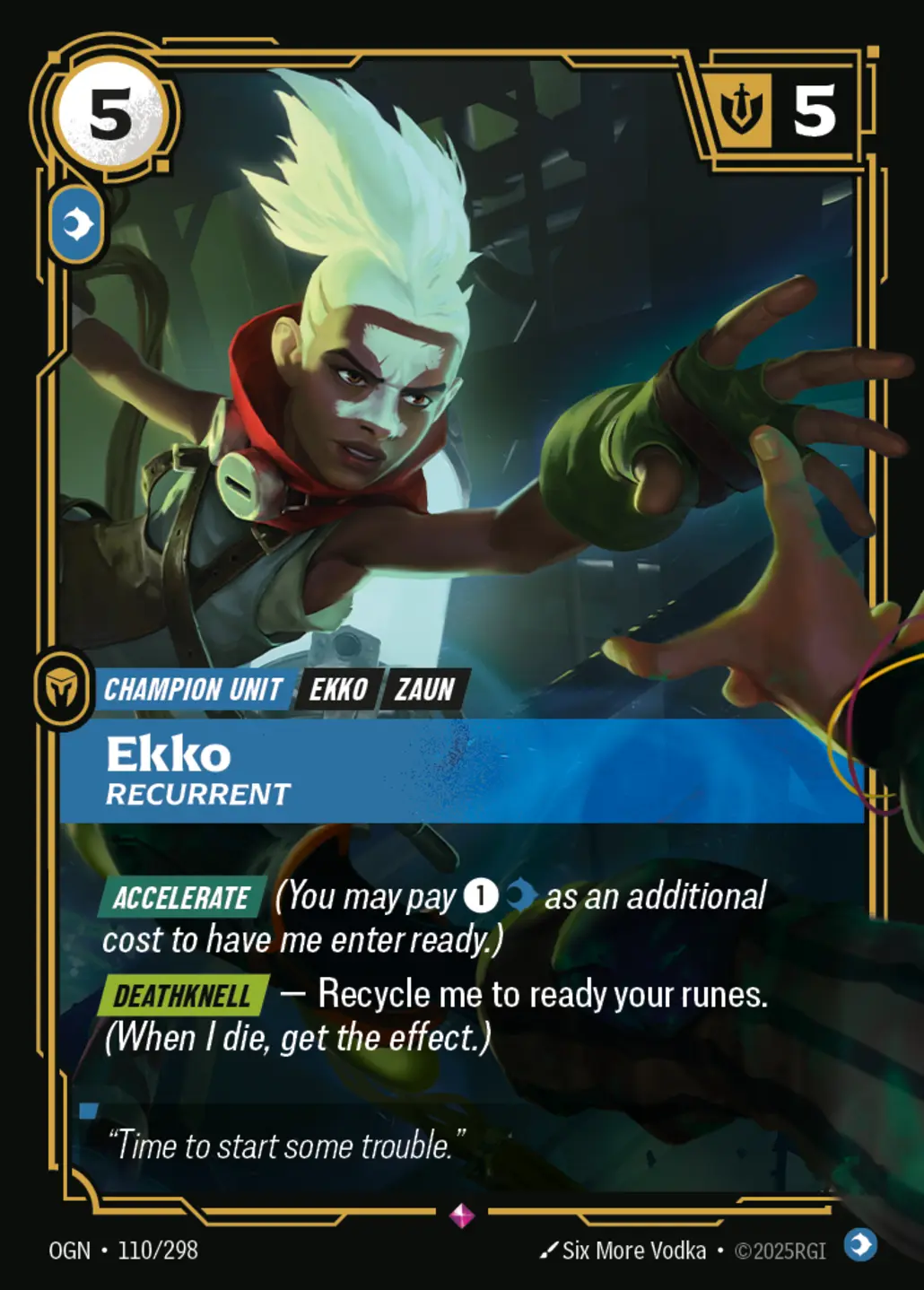 Ekko - Recurrent - 110/298 (OGN) Rare