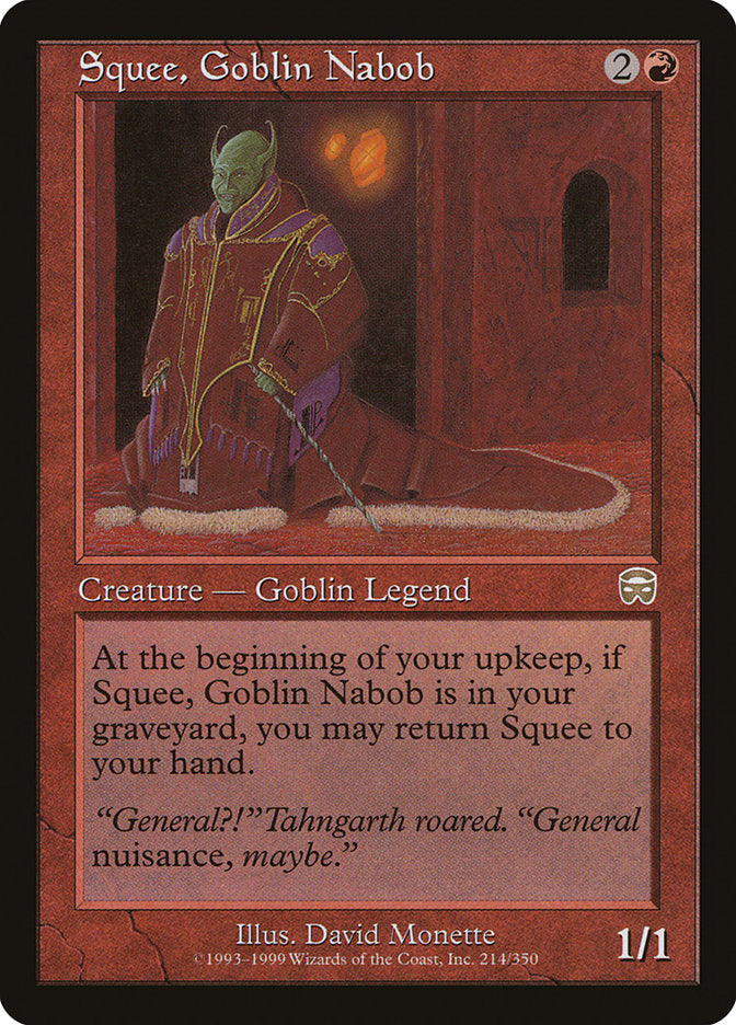 Squee, Goblin Nabob (MMQ-R) Heavy Play