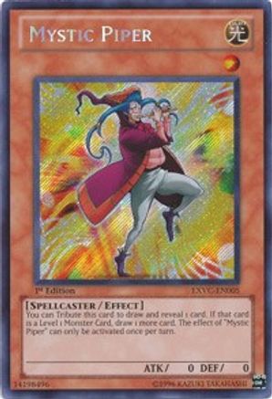 Mystic Piper (EXVC-EN005) Secret Rare - Near Mint 1st Edition