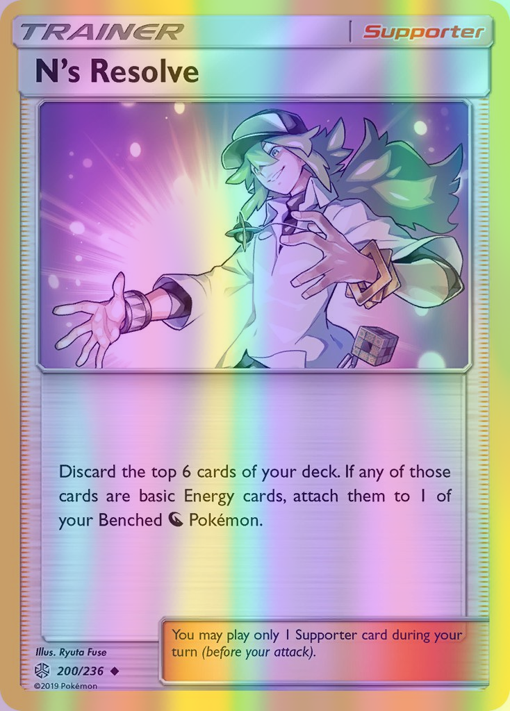 N's Resolve - 200/236 (CEC) Uncommon - Near Mint Reverse Holofoil