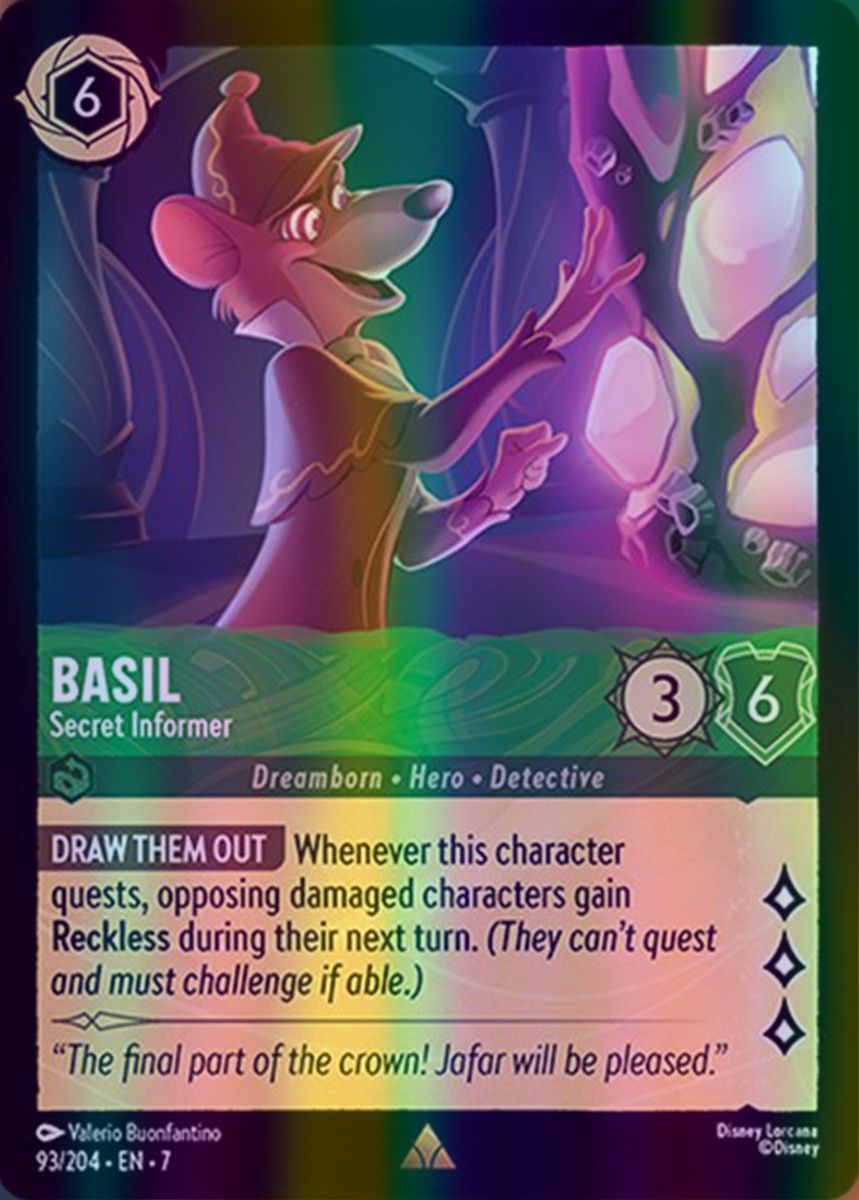Basil - Secret Informer (Archazia's Island - 093/204) Rare