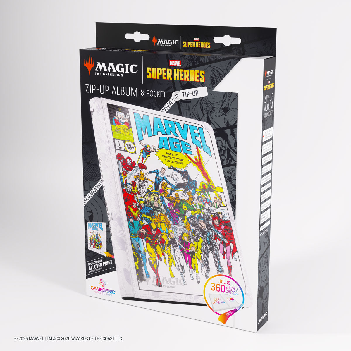 GameGenic: Zip-Up Album 18-Pocket - MTG: Marvel Super Heroes - Marvel Age