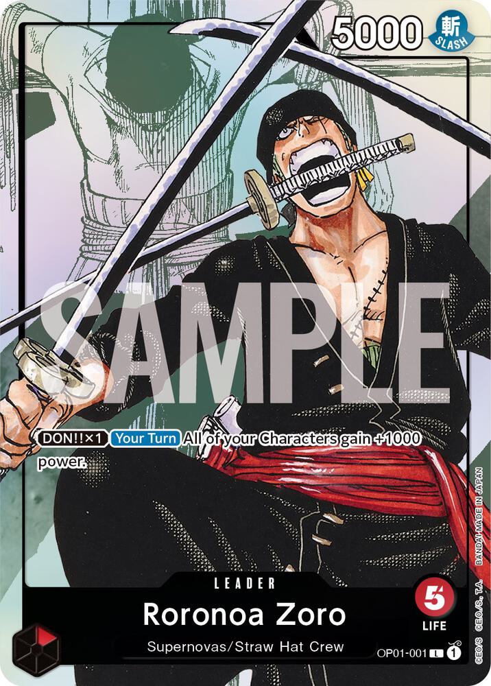 Roronoa Zoro (OP01-001 PR) Alternate Art