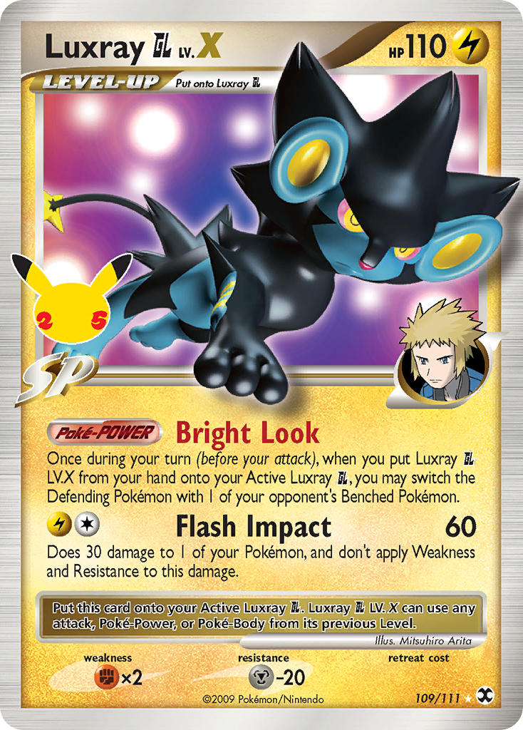 Luxray GL LV.X - 109/111 (CLB:CC) Classic Collection - Near Mint Holofoil