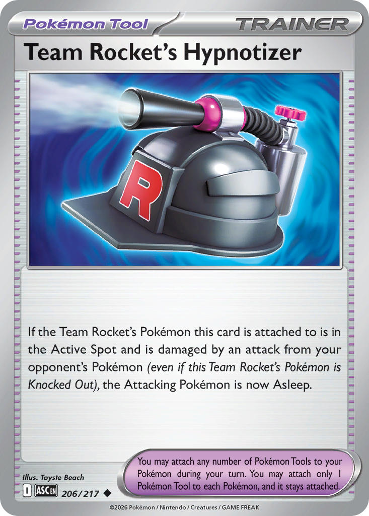 Team Rocket's Hypnotizer - 206/217 (ASC) Uncommon