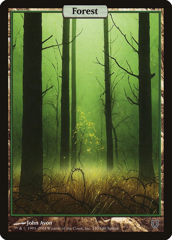 Forest #140 Full Art (UNH-C-FOIL) Light Play