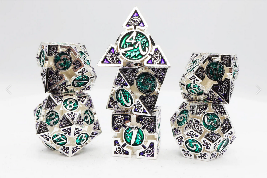 Oculus: Angelic - Metal RPG Dice Set