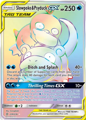 Slowpoke & Psyduck GX (239/236) Secret