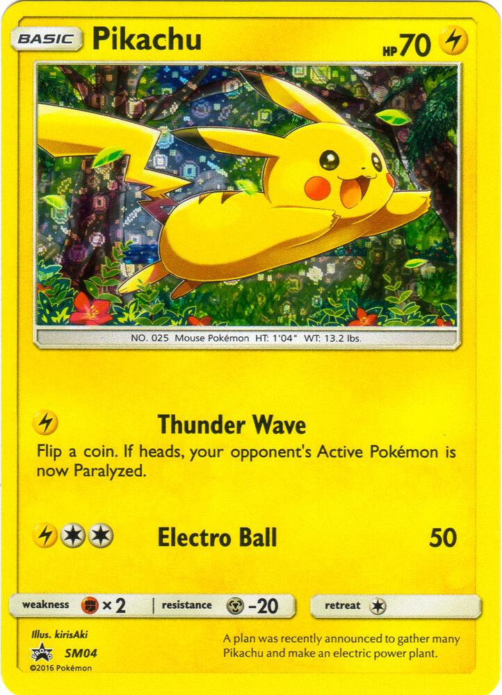 Pikachu - SM04 (SM:PR) Promo - Heavy Play Holofoil
