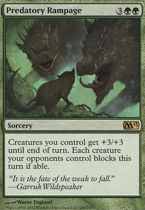 Predatory Rampage (M13-R-FOIL)