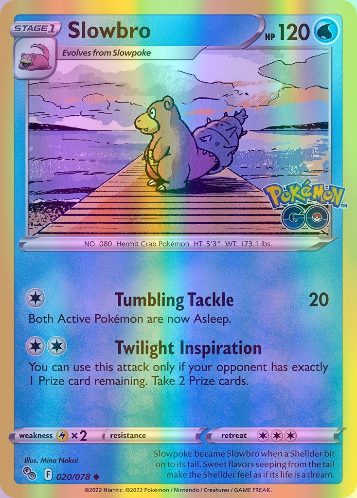 Slowbro - 020/078 (PGO) Uncommon - Near Mint Reverse Holofoil