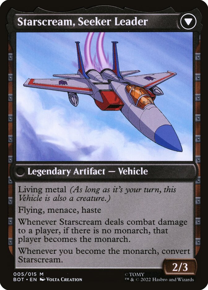 Starscream, Power Hungry // Starscream, Seeker Leader (BOT-M) - Light Play