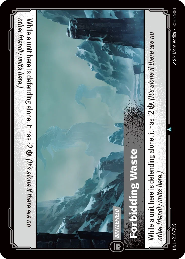 Forbidding Waste - 210/219 (UNL) Uncommon