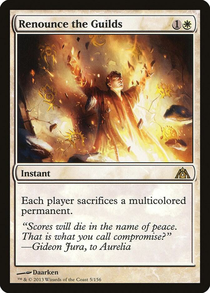 Renounce the Guilds (DGM-R) Light Play