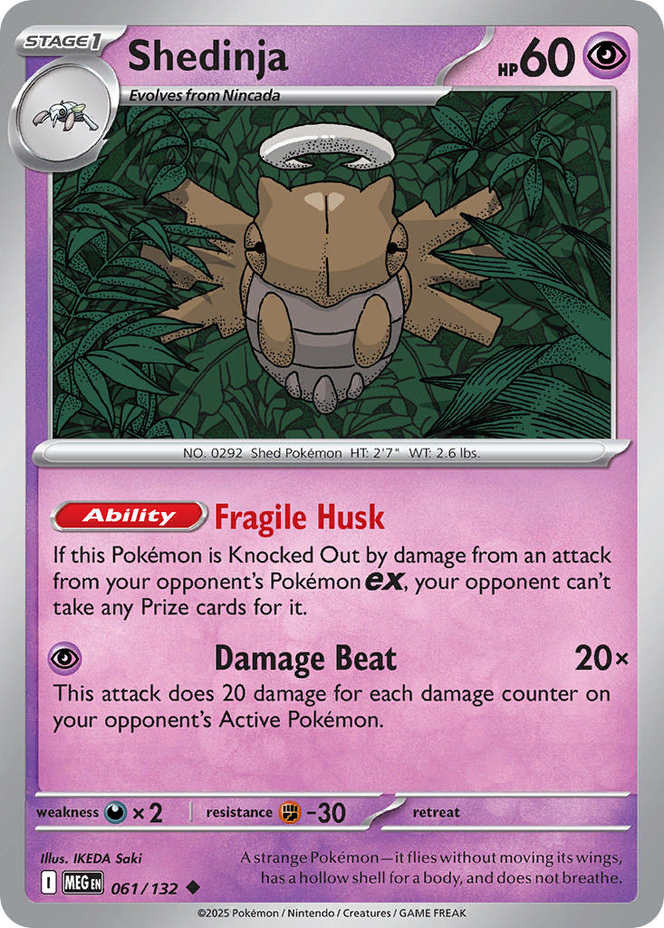 Shedinja - 061/132 - 061/132 (MEG) Uncommon