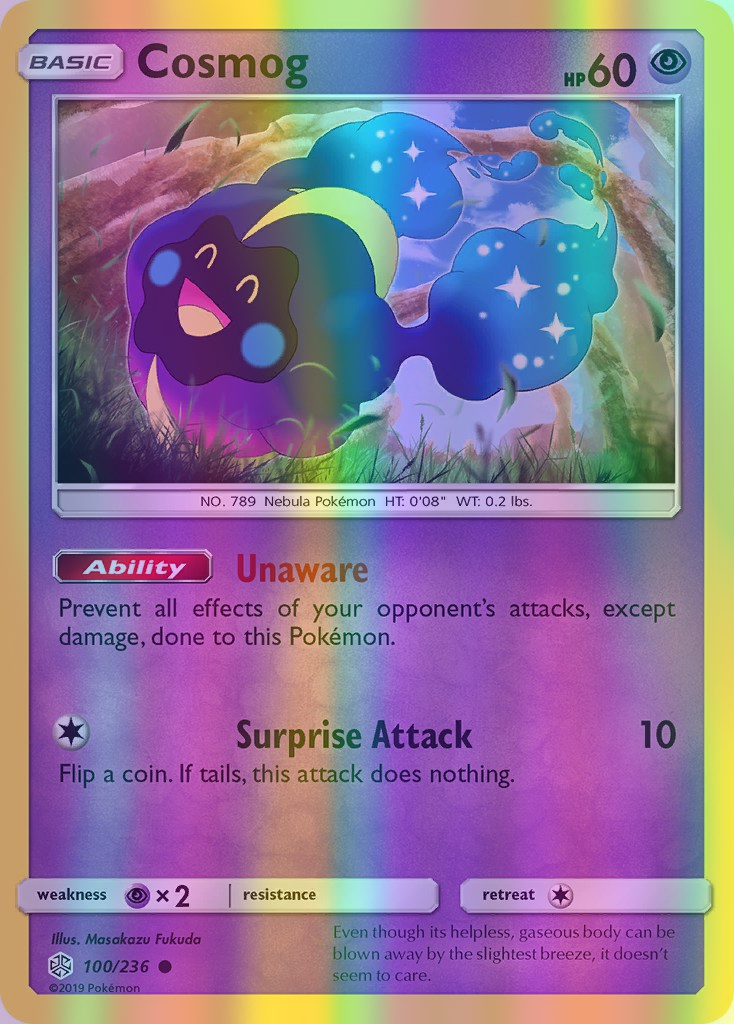 Cosmog - 100/236 (CEC) Common - Near Mint Reverse Holofoil