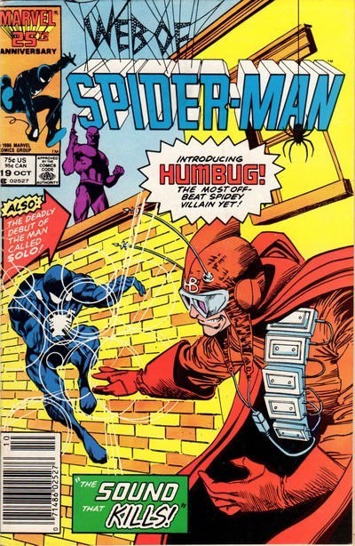 Web Of Spider-Man (1985 Series) #19 (9.4) 1st App of Solo (James Bourne), 1st App of Humbug (Buchanan Mitty)