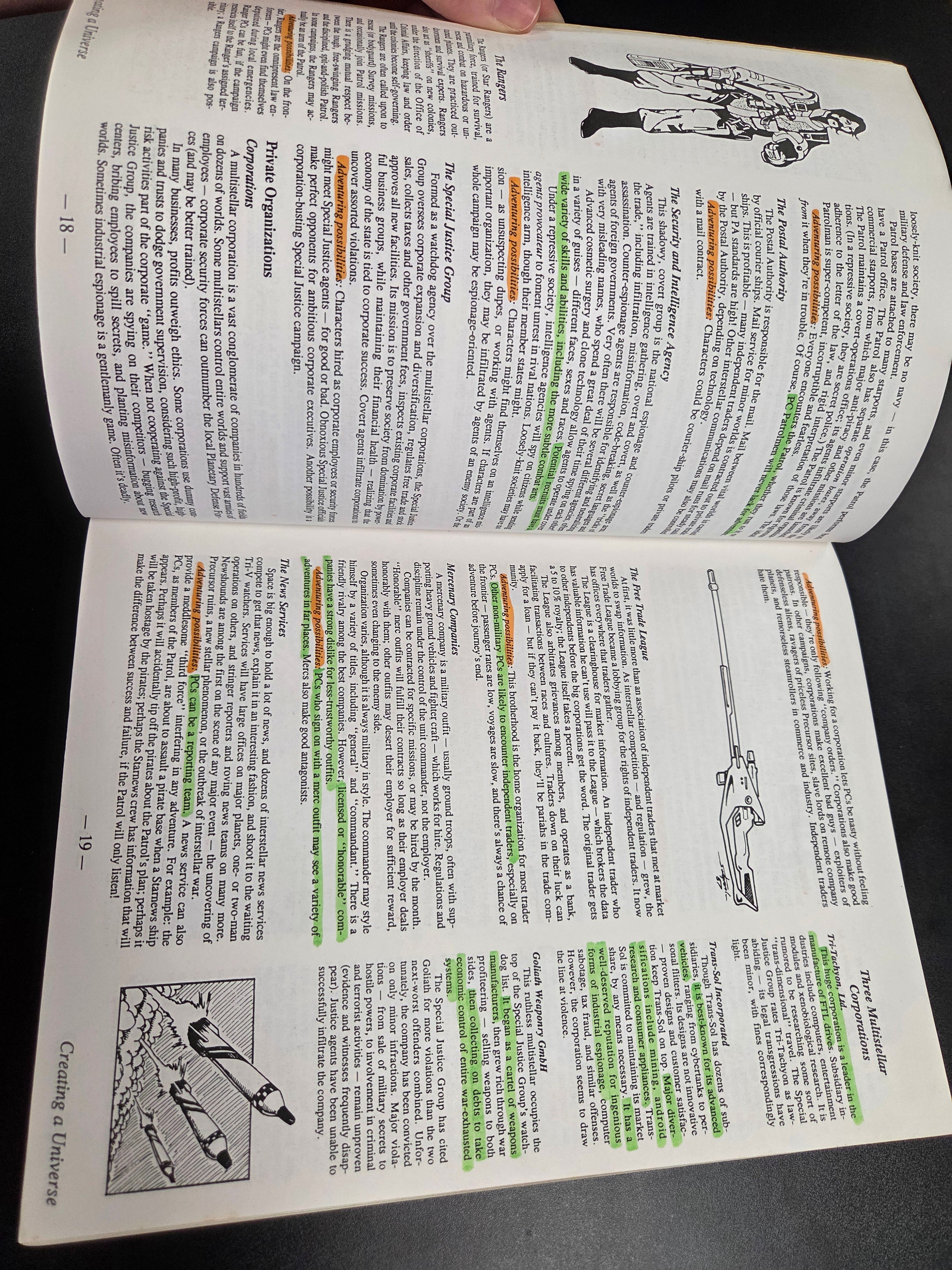 GURPS RPG (2nd Ed): Space (USED) Highlighted/Marked