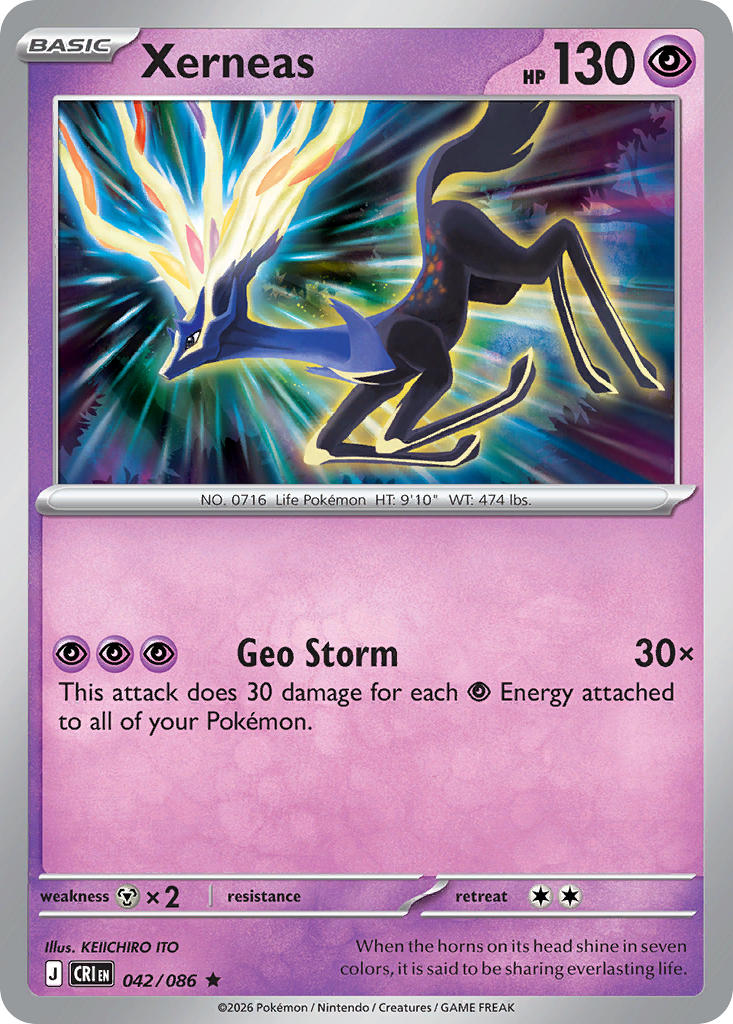 Xerneas - 042/086 (CRI) Rare