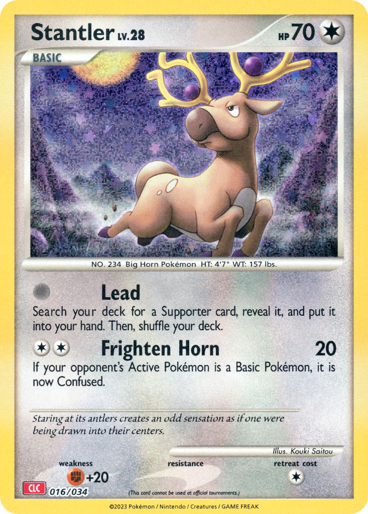 Stantler - 016/034 (TCG:CLC) Classic Collection - Near Mint Holofoil