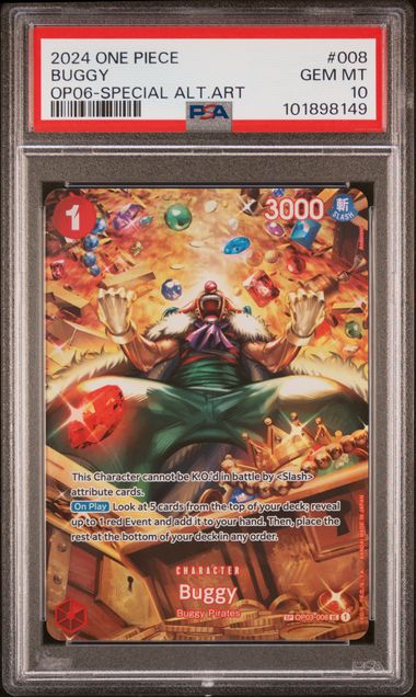 Buggy (SP) (OP03-008 UC) (Graded - PSA 10)