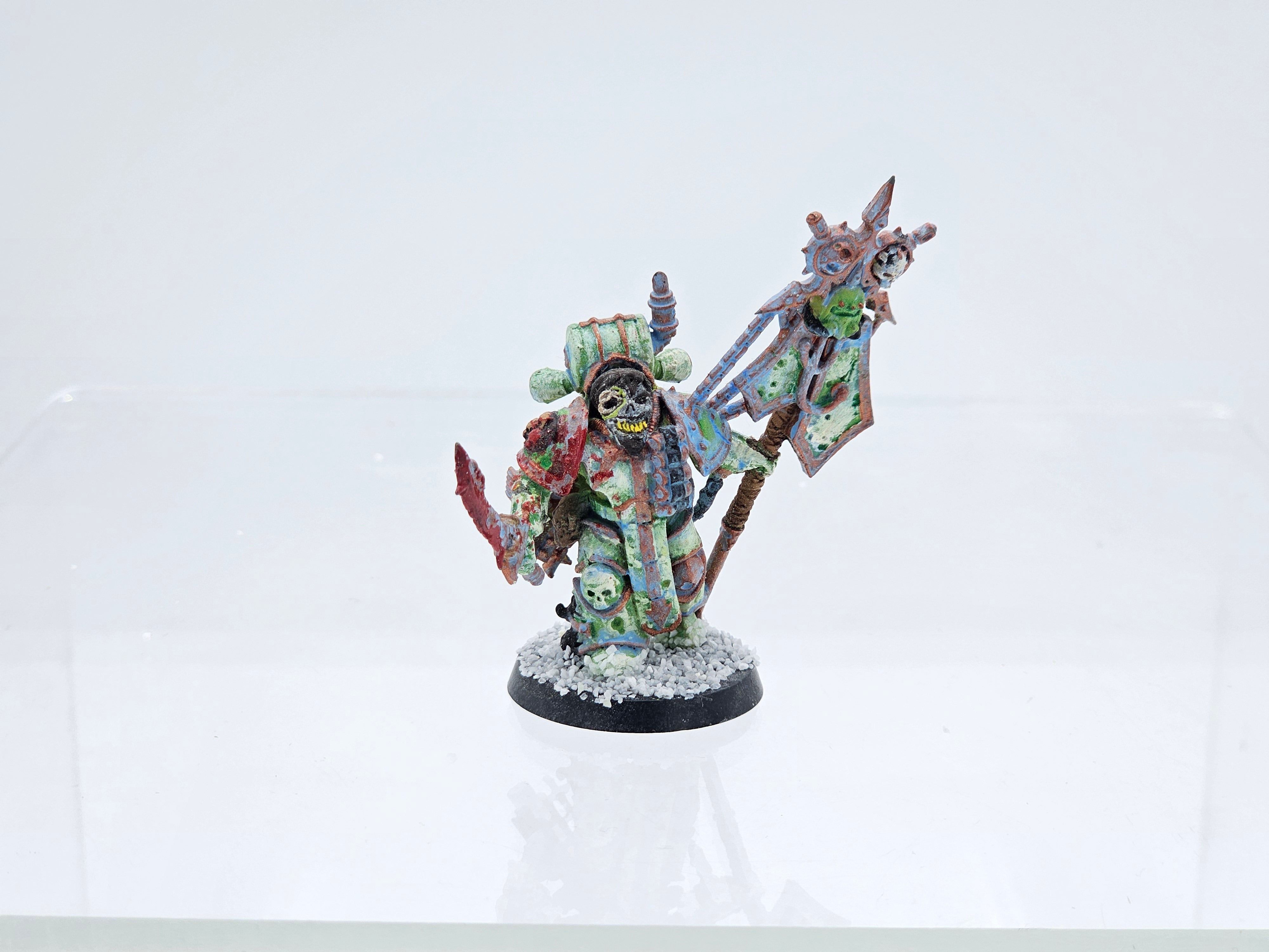 40K: Heretic Astartes: Death Guard - Plague Marine Icon Bearer (USED)