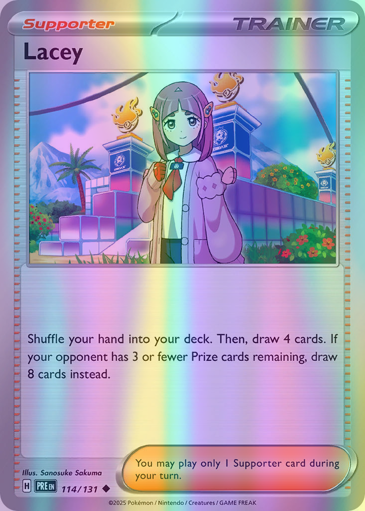 Lacey - 114/131 (PRE) Uncommon - Near Mint Reverse Holofoil