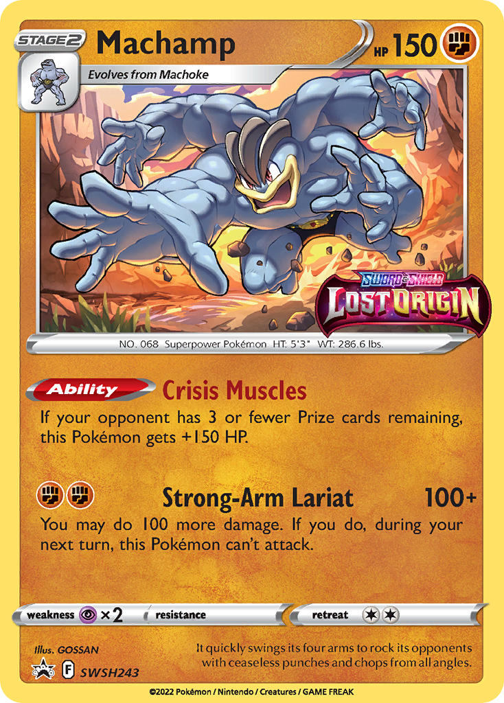 Machamp (Prerelease) - SWSH243 (SWSH:PR) Promo - Near Mint Holofoil