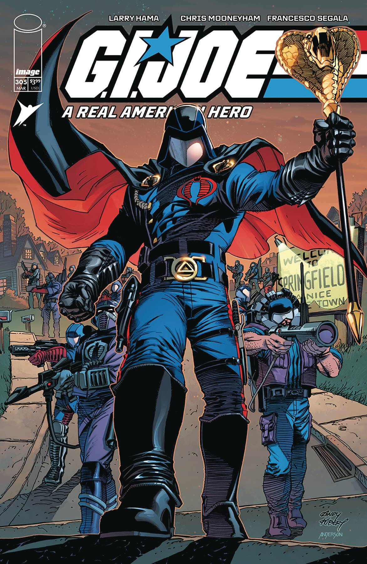 GI JOE A REAL AMERICAN HERO #305 CVR A ANDY KUBERT & BRAD ANDERSON