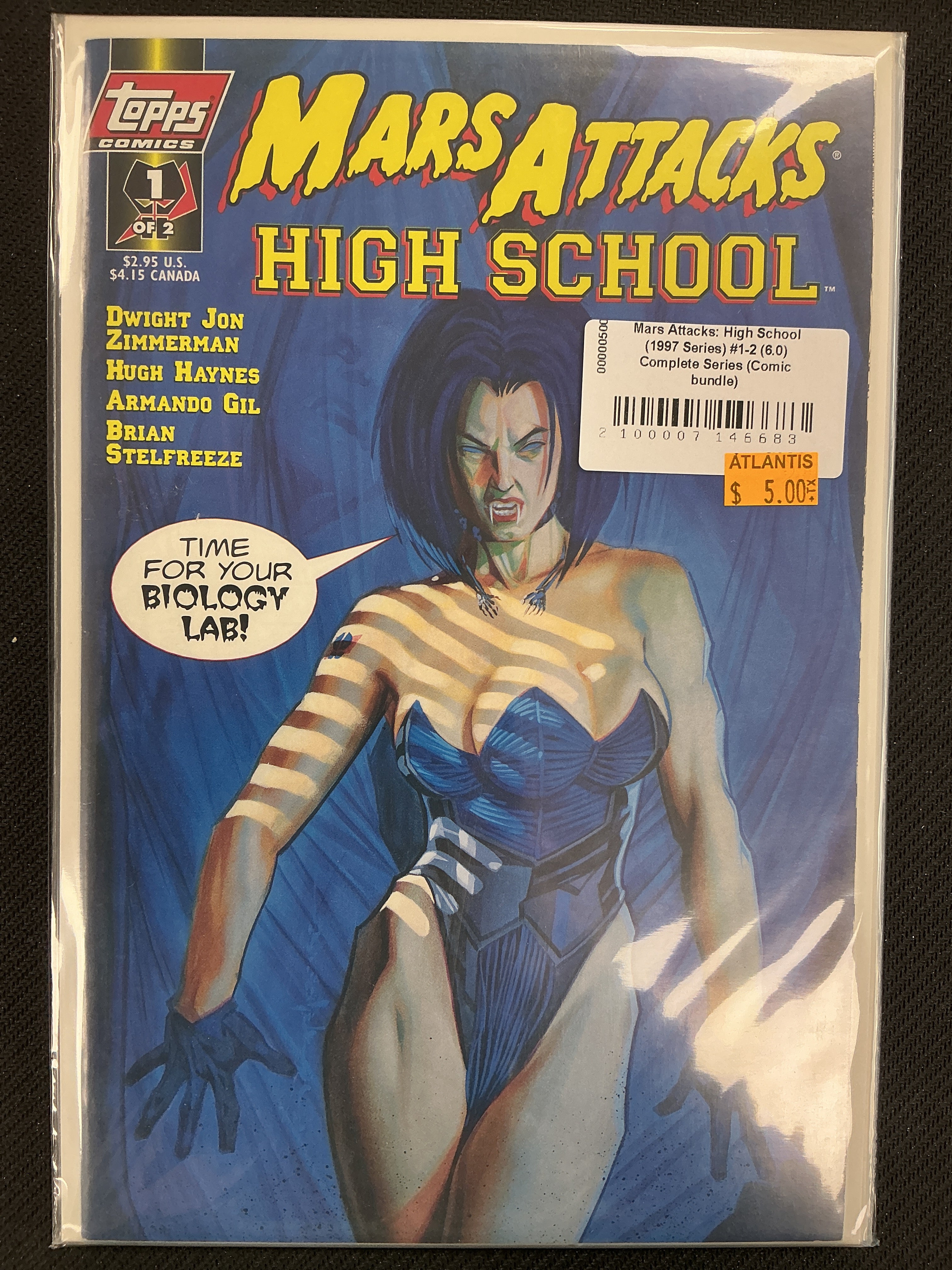 Mars Attacks: High School (1997 Series) #1-2 (6.0) Complete Series (Comic bundle)