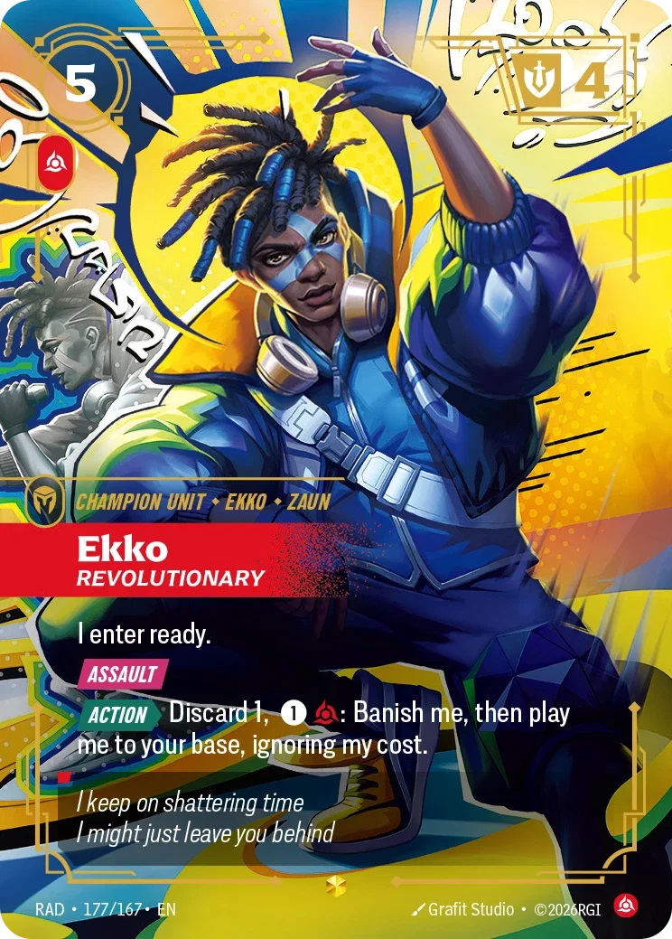 Ekko, Revolutionary (Overnumbered) - 177/167 (RAD) Showcase