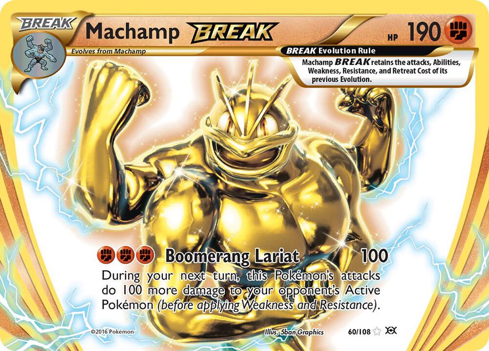 Machamp BREAK - 60/108 (EVO) Rare BREAK - Light Play Holofoil