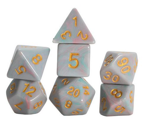 Sirius Dice: 7-set Teal Unicorn