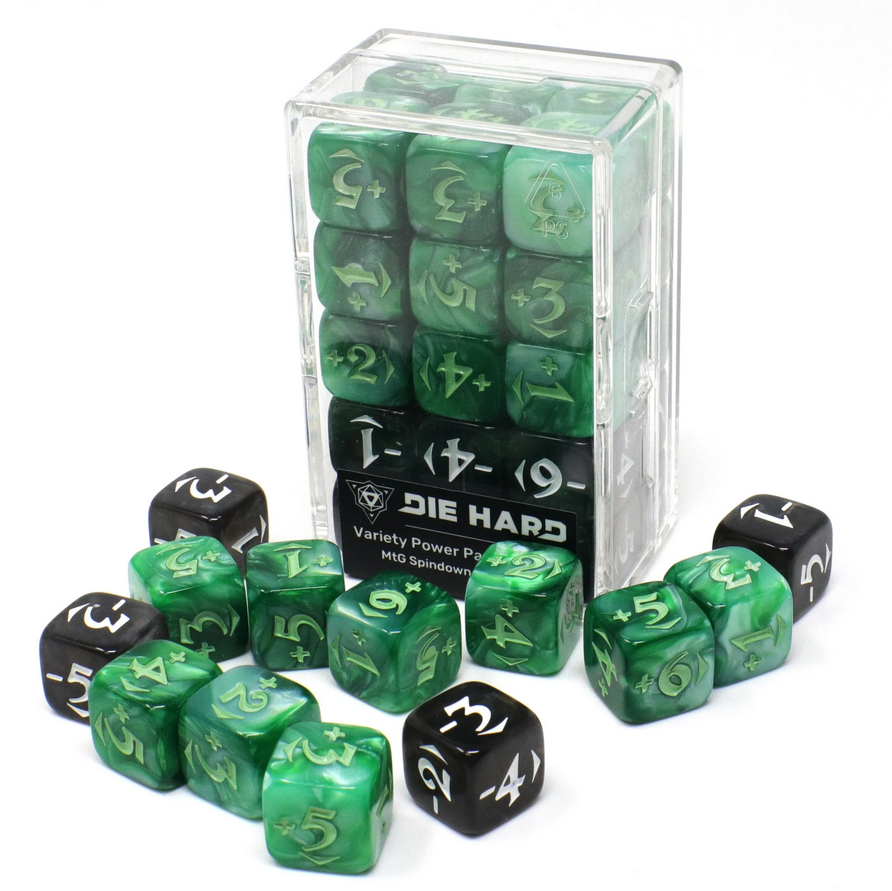 DHD: Spindown Counters - Variety Power Pack - Green