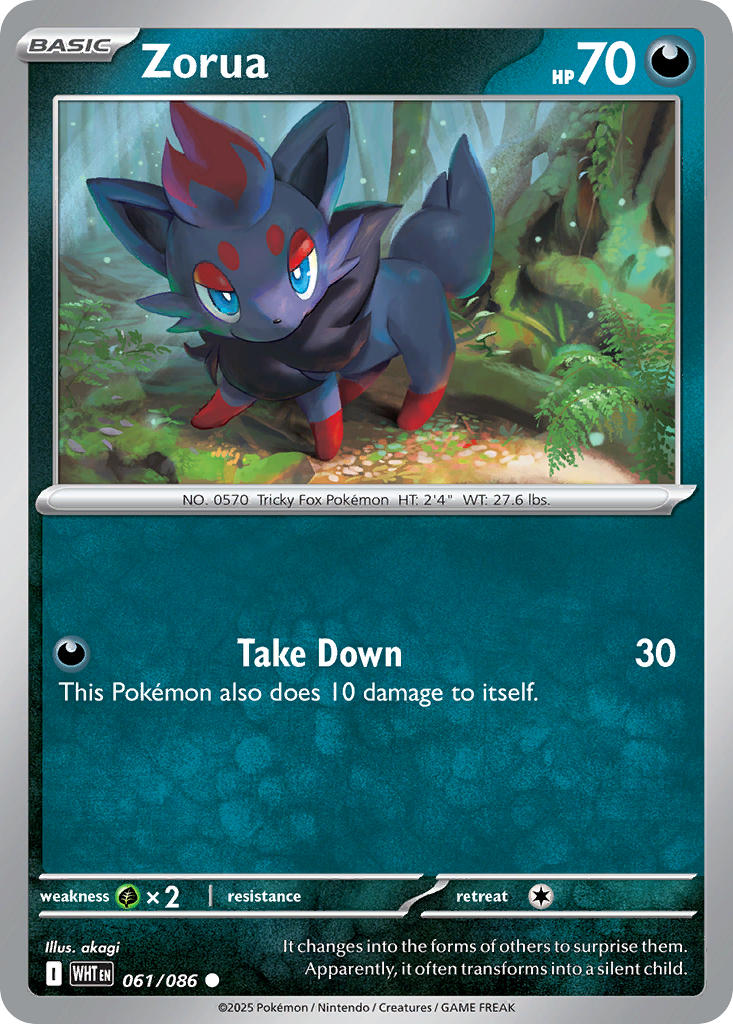 Zorua (Master Ball Pattern) - 061/086 (WHT) Common