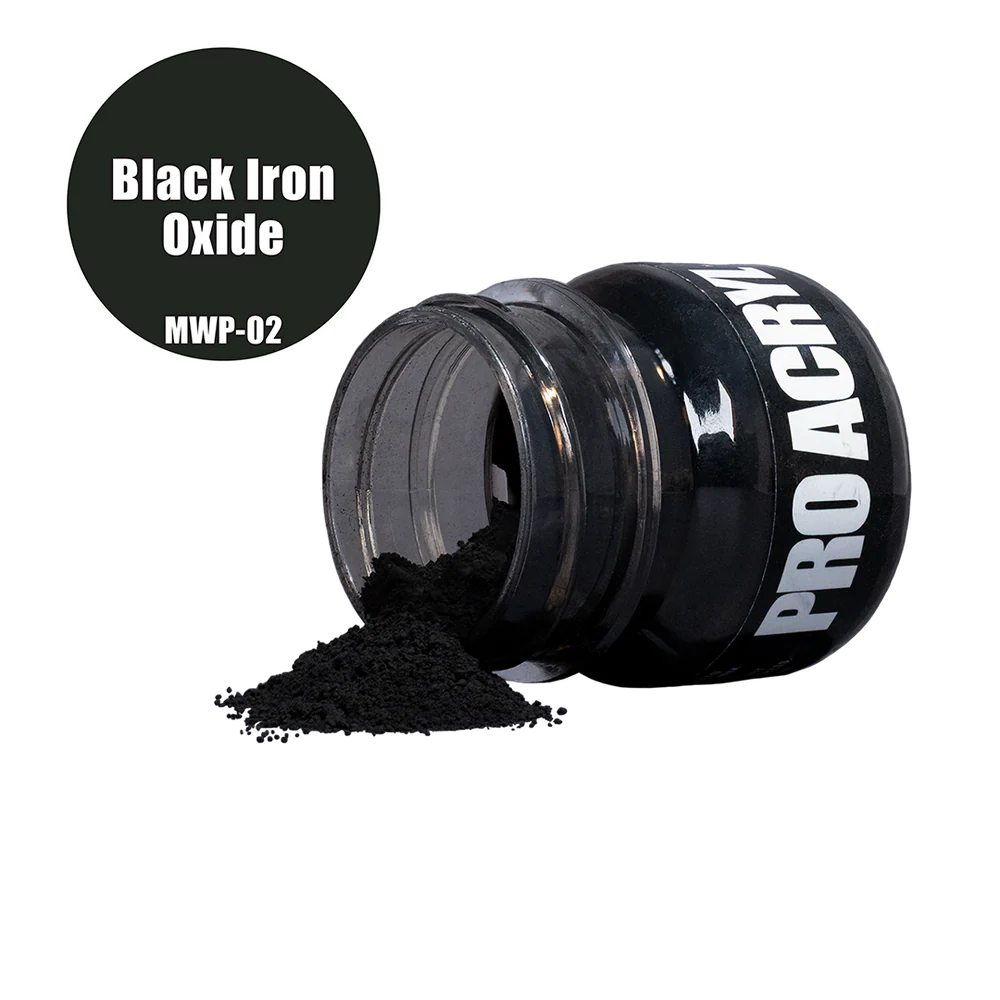 Monument Hobbies: PRO Acryl Weathering Pigments - 02 Black Iron Oxide (37mL)