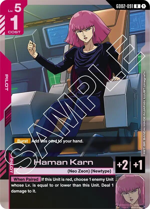 Haman Karn - GD02-091 (GD02) - Near Mint (R)