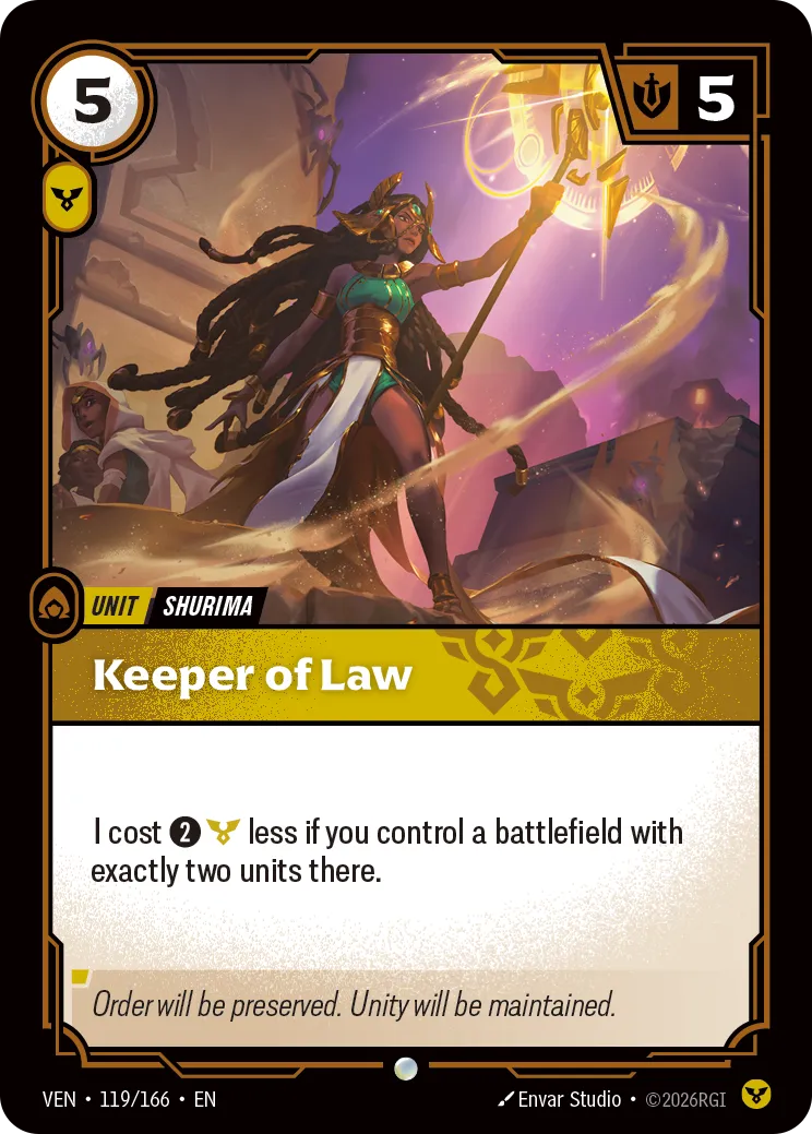 Keeper of Law - 119/166 (VEN) Common