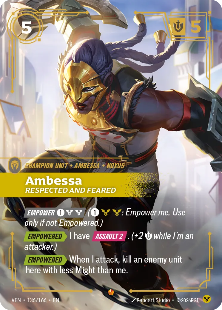 Ambessa, Respected and Feared - 136/166 (VEN) Epic