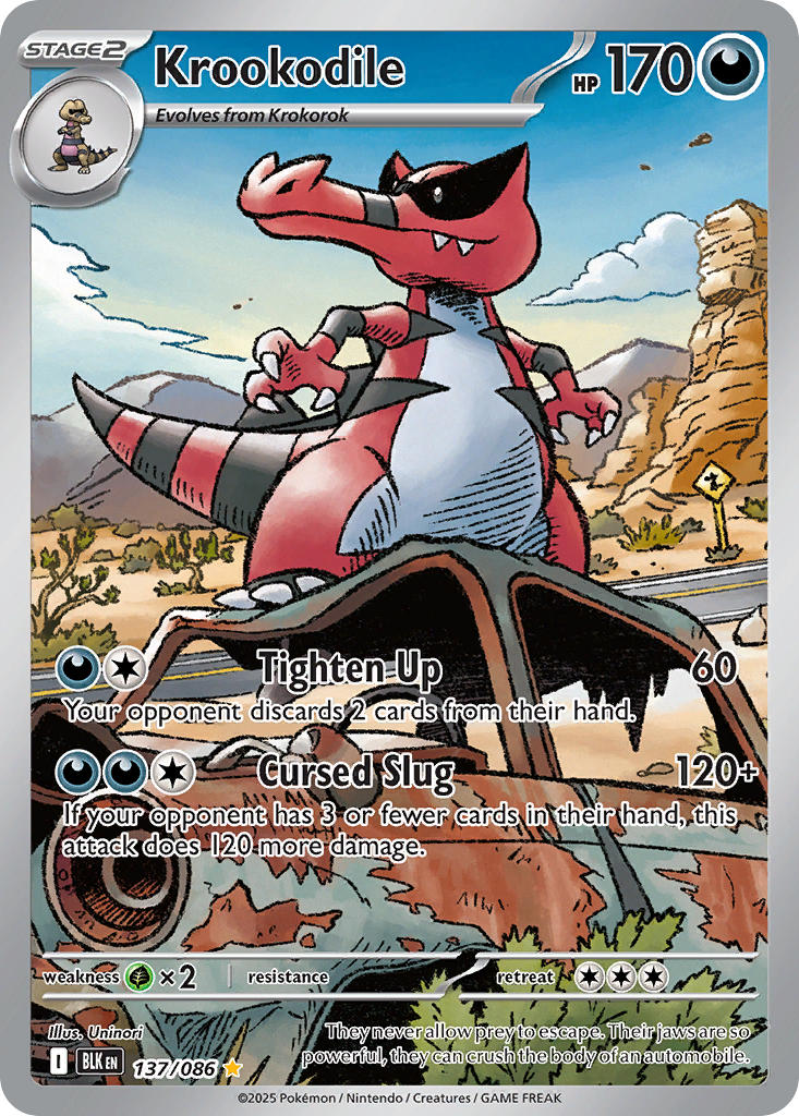 Krookodile - 137/086 (BLK) Illustration Rare