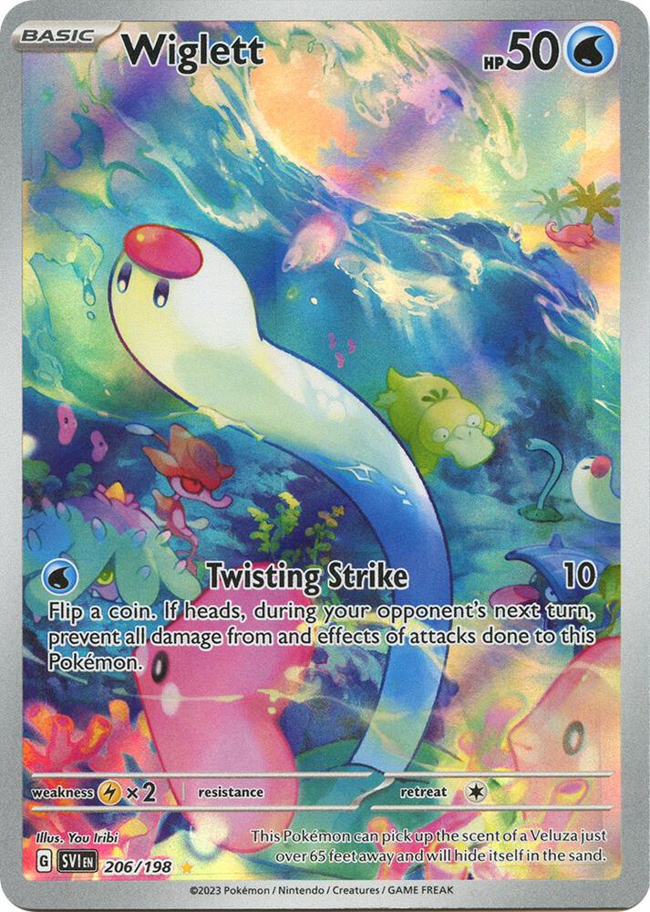 Wiglett - 206/198 (SV1) Illustration Rare - Light Play Holofoil