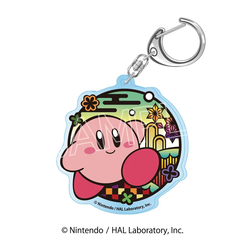 Kirby of the Stars: Paper Cutout Series Acrylic Key Holder -