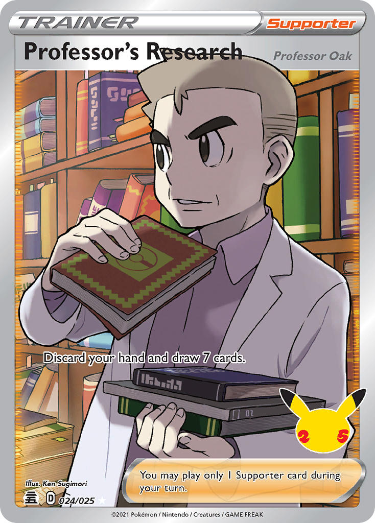 Professor's Research (Full Art) - 024/025 (CLB) Ultra Rare - Near Mint Holofoil