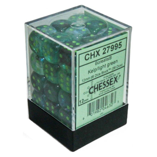 CHX27995: 12mm Borealis Luminary Kelp/light green (36)
