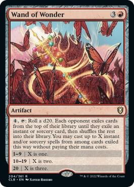 Wand of Wonder (CLB-R-FOIL) Light Play