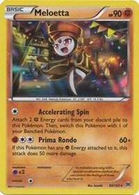 Meloetta - 085/162 (BKT) Light Play Holo Rare