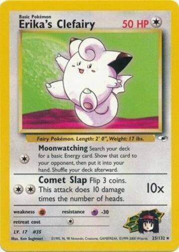 Erika's Clefairy - 025/132 (G1) Rare - Damaged Unlimited