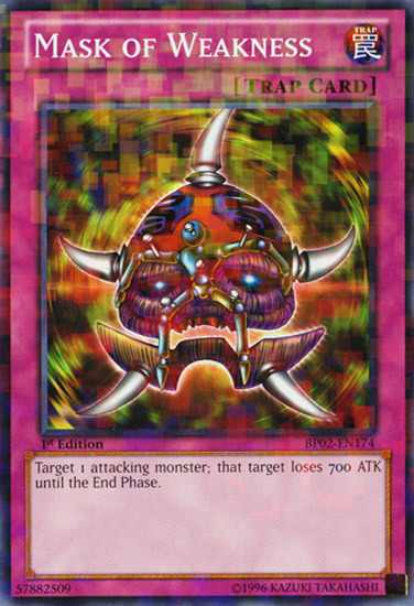 Mask of Weakness (Mosaic Rare) (BP02-EN174) Mosaic Rare - Near Mint 1st Edition