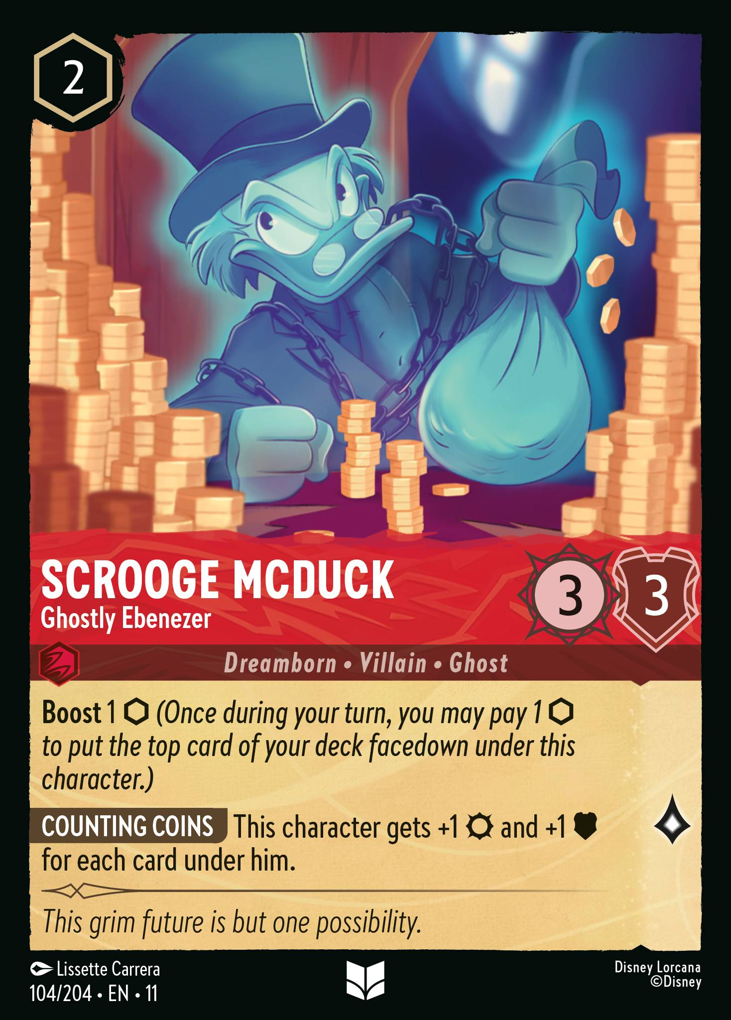 Scrooge McDuck - Ghostly Ebenezer (104/204 - Winterspell) Uncommon
