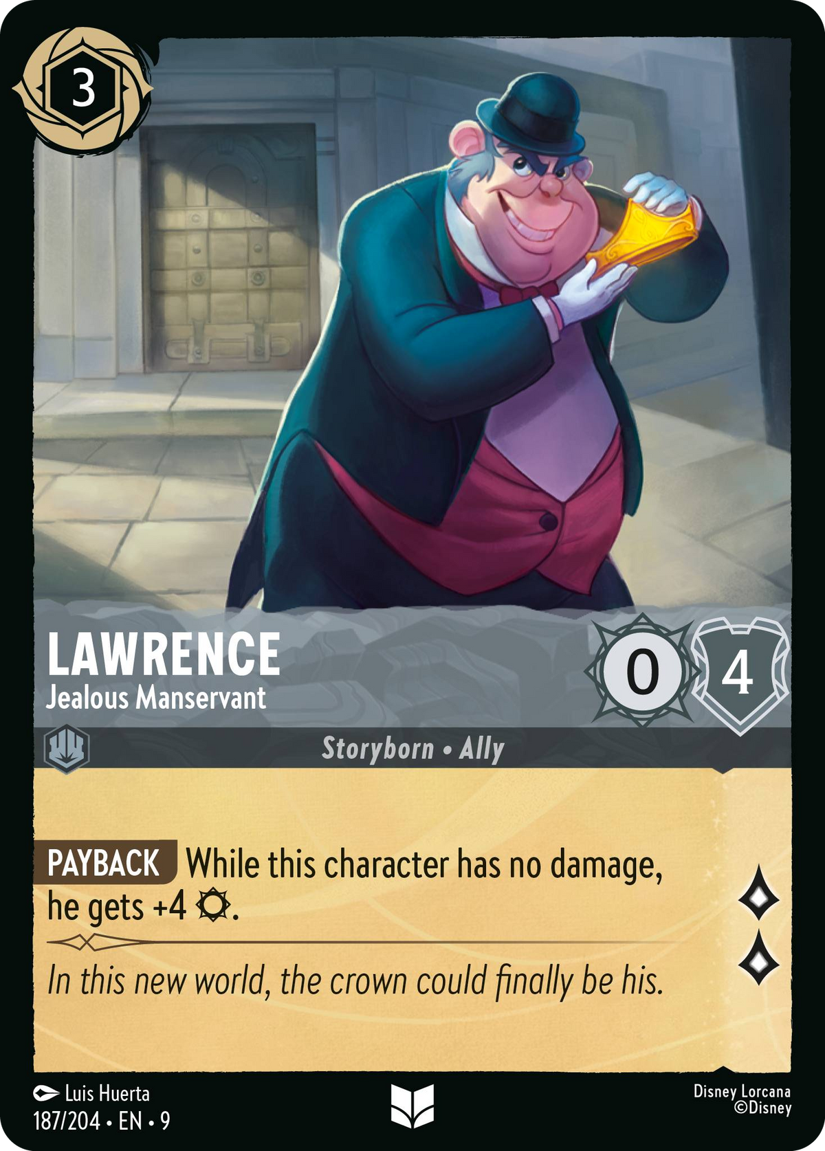 Lawrence - Jealous Manservant (187/204 - Fabled) Uncommon